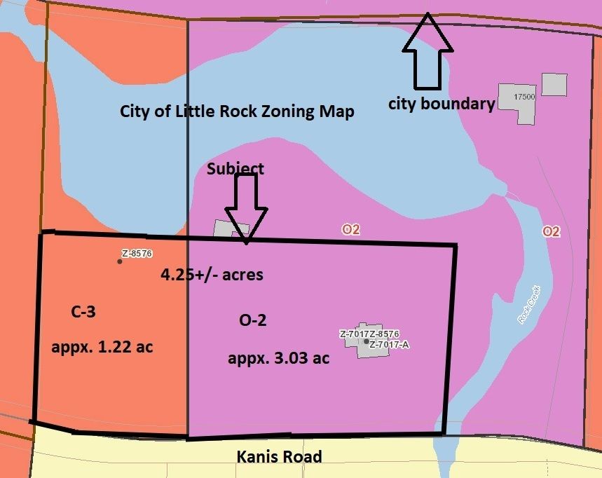 Strategic Development land in West Little Rock: 17524 Kanis Rd, Little Rock, AR 72223